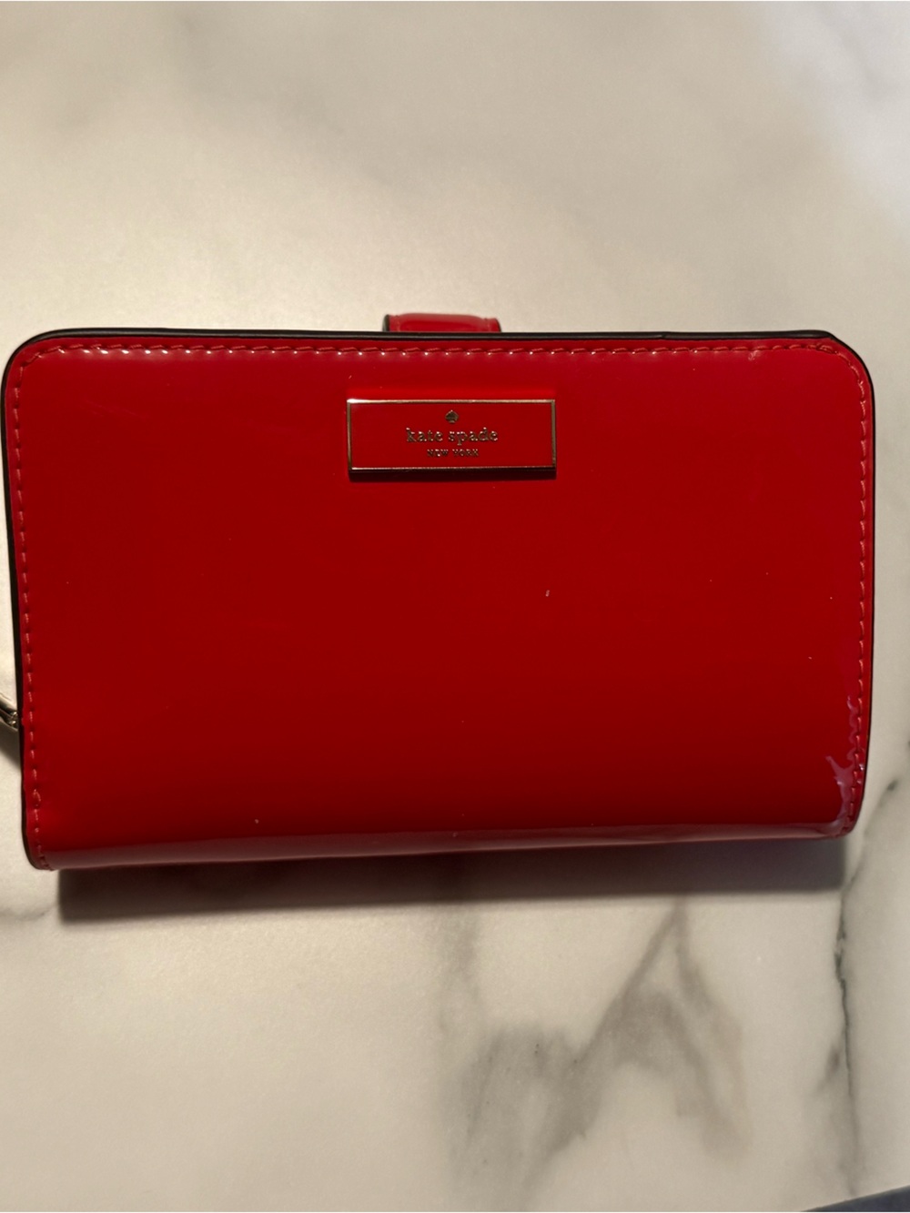 kate spade Red Patent Leather Wallet